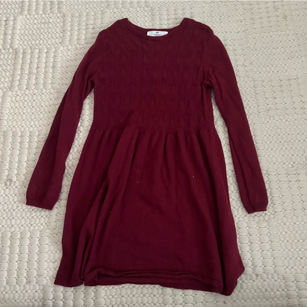 H&M Burgundy Kids Casual Dress